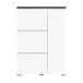 Schuhschrank >Shoelove< in Weiß - 95x130x18cm (BxHxT)