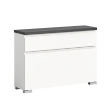 Schuhschrank >Shoelove< in Weiß - 95x67x27cm...