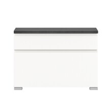 Schuhschrank >Shoelove< in Weiß - 95x67x27cm (BxHxT)