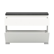 Schuhschrank >Shoelove< in Weiß - 95x67x27cm (BxHxT)