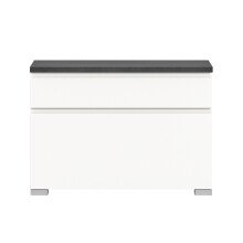 Schuhschrank >Shoelove< in Weiß - 95x67x27cm (BxHxT)