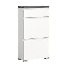Schuhschrank >Shoelove< in Weiß - 60x109x27cm...