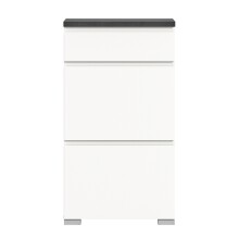 Schuhschrank >Shoelove< in Weiß - 60x109x27cm (BxHxT)