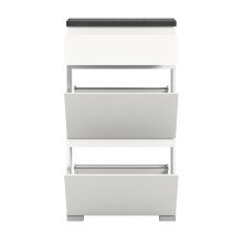 Schuhschrank >Shoelove< in Weiß - 60x109x27cm (BxHxT)