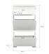 Schuhschrank >Shoelove< in Weiß - 60x109x27cm (BxHxT)
