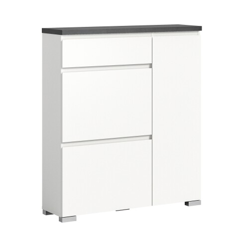 Schuhschrank >Shoelove< in Weiß - 95x109x27cm (BxHxT)