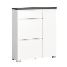 Schuhschrank >Shoelove< in Weiß - 95x109x27cm...