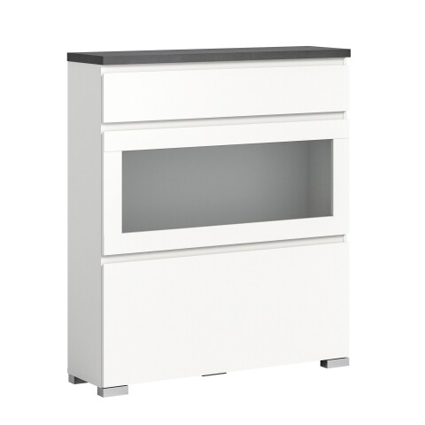 Schuhschrank >Shoelove< in Weiß - 95x109x27cm (BxHxT)