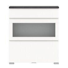 Schuhschrank >Shoelove< in Weiß - 95x109x27cm (BxHxT)