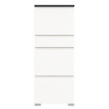 Schuhschrank >Shoelove< in Weiß - 60x151x27cm (BxHxT)