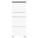 Schuhschrank >Shoelove< in Weiß - 60x151x27cm (BxHxT)