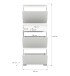Schuhschrank >Shoelove< in Weiß - 60x151x27cm (BxHxT)