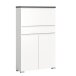 Schuhschrank >Shoelove< in Weiß - 95x151x27cm (BxHxT)