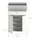 Schuhschrank >Shoelove< in Weiß - 95x151x27cm (BxHxT)