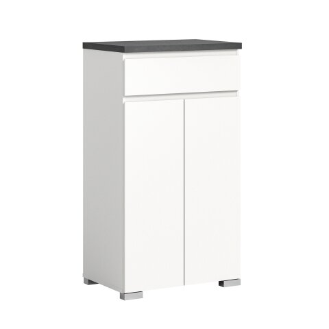 Schuhschrank >Shoelove< in Weiß - 60x109x40cm (BxHxT)