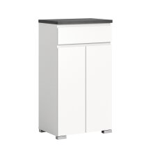 Schuhschrank >Shoelove< in Weiß - 60x109x40cm...