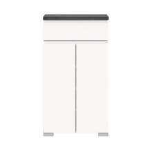 Schuhschrank >Shoelove< in Weiß - 60x109x40cm (BxHxT)