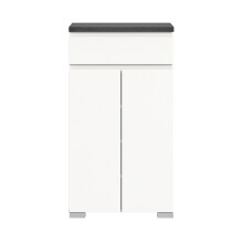 Schuhschrank >Shoelove< in Weiß - 60x109x40cm (BxHxT)