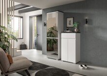 Schuhschrank >Shoelove< in Weiß - 60x109x40cm (BxHxT)