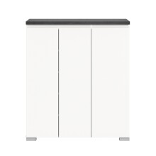 Schuhschrank >Shoelove< in Weiß - 95x109x40cm...