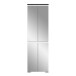 Schuhschrank >Shoelove< in Weiß - 60x193x40cm (BxHxT)