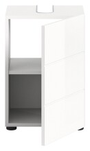 Waschbeckenunterschrank >Vira< in Weiß Hochglanz - 38x56x34cm (BxHxT)