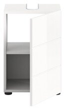 Waschbeckenunterschrank >Vira< in Weiß Hochglanz - 38x56x34cm (BxHxT)