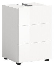 Waschbeckenunterschrank >Vira< in Weiß Hochglanz - 38x56x34cm (BxHxT)