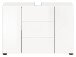 Waschbeckenunterschrank >Vira< in Weiß Hochglanz - 82x56x34cm (BxHxT)
