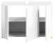 Waschbeckenunterschrank >Vira< in Weiß Hochglanz - 82x56x34cm (BxHxT)