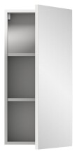 Badezimmerspiegelschrank >Vira< in Weiß Hochglanz - 38x77x18cm (BxHxT)