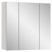 Badezimmerspiegelschrank >Vira< in Weiß Hochglanz - 60x77x18cm (BxHxT)