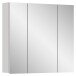 Badezimmerspiegelschrank >Vira< in Weiß Hochglanz - 60x77x18cm (BxHxT)