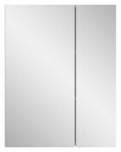 Badezimmerspiegelschrank >Vira< in Weiß Hochglanz - 82x77x18cm (BxHxT)