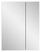 Badezimmerspiegelschrank >Vira< in Weiß Hochglanz - 82x77x18cm (BxHxT)