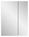 Badezimmerspiegelschrank >Vira< in Weiß Hochglanz - 82x77x18cm (BxHxT)