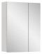 Badezimmerspiegelschrank >Vira< in Weiß Hochglanz - 82x77x18cm (BxHxT)