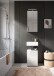 Badezimmer-Set >Vira< in Weiß Hochglanz - 38x190x34cm (BxHxT)