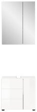 Badezimmer-Set >Vira< in Weiß Hochglanz - 60x190x34cm (BxHxT)