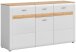 Sideboard >Ashton< in Ashgrey Matt - 150x86x43cm (BxHxT)
