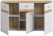 Sideboard >Ashton< in Ashgrey Matt - 150x86x43cm (BxHxT)