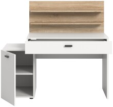 Schreibtisch >Match< in Weiß - 130x117x54cm (BxHxT)