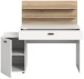 Schreibtisch >Match< in Weiß - 130x117x54cm (BxHxT)