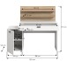 Schreibtisch >Match< in Weiß - 130x117x54cm (BxHxT)