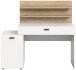 Schreibtisch >Match< in Weiß - 130x117x54cm (BxHxT)