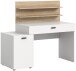 Schreibtisch >Match< in Weiß - 130x117x54cm (BxHxT)