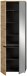 Garderobenschrank >Canu< in Basalt Grau / Artisan - 65x190x37cm (BxHxT)