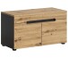 Sitzbank >Canu< in Basalt Grau / Artisan - 80x45x37cm (BxHxT)