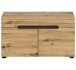 Sitzbank >Canu< in Basalt Grau / Artisan - 80x45x37cm (BxHxT)