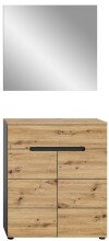 Garderoben-Set >Canu< in Basalt Grau / Artisan -...